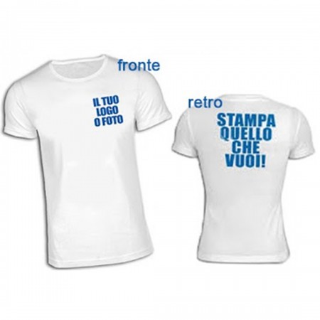 T-Shirt stampa Fronte/Retro